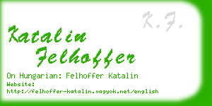 katalin felhoffer business card